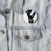 Batman Jumping Down Action Shot Ronde Button 5,7 Cm (In situ)