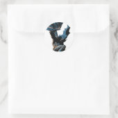 Batman Jumping Down Action Shot Ronde Sticker (Tas)