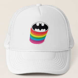 Batman Laagjes Regenboog Logo Trucker Pet