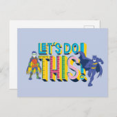 Batman | Laten we dit doen Briefkaart (Voorkant / Achterkant)