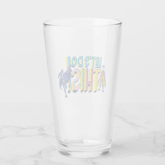 Batman | Laten we dit doen Glas (Achterkant)