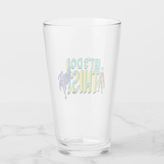 Batman | Laten we dit doen Glas (Achterkant)