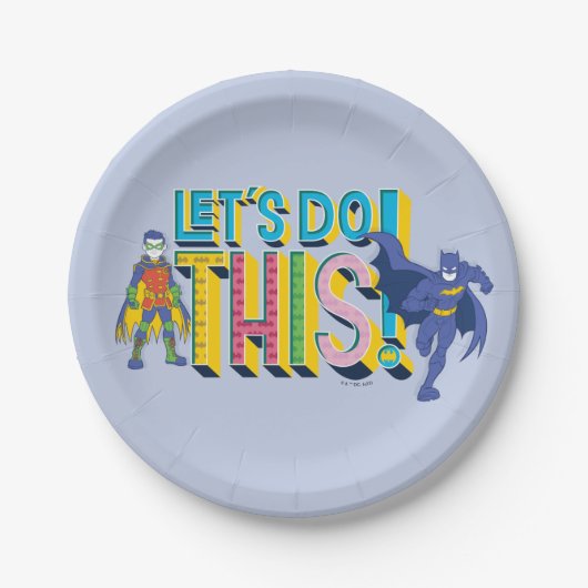 Batman | Laten we dit doen Papieren Bordje (Voorkant)
