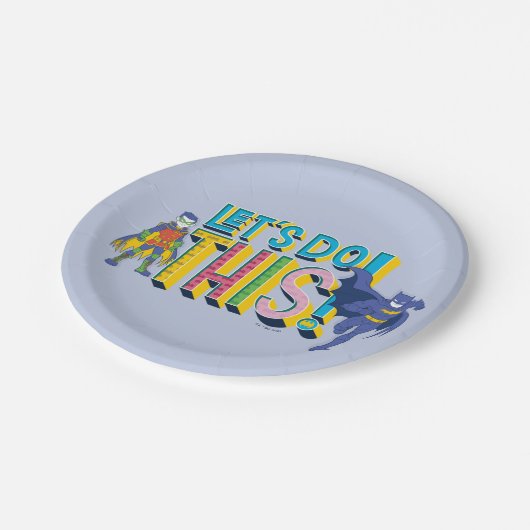 Batman | Laten we dit doen Papieren Bordje (Gekanteld)