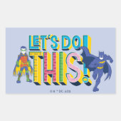 Batman | Laten we dit doen Rechthoekige Sticker (Voorkant)