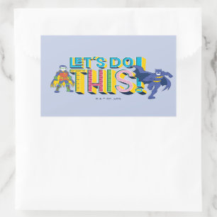 Batman   Laten we dit doen Rechthoekige Sticker