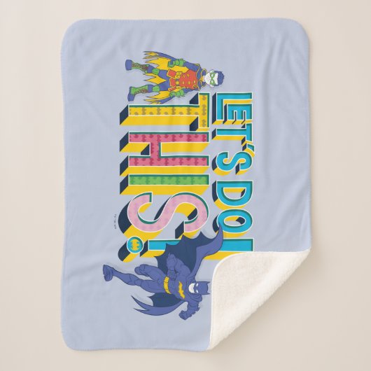 Batman | Laten we dit doen Sherpa Deken (Voorkant)