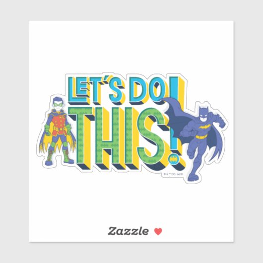 Batman | Laten we dit doen Sticker (Vel)