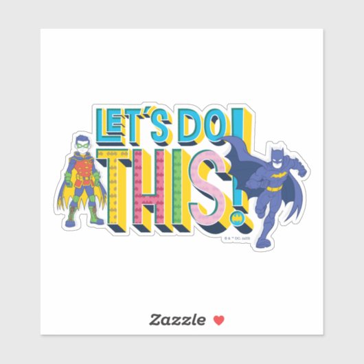 Batman | Laten we dit doen Sticker (Vel)