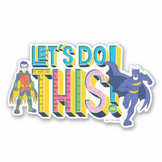 Batman | Laten we dit doen Sticker (Voorkant)