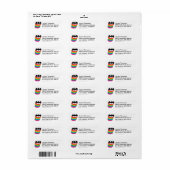 Batman Layered Rainbow Logo Etiket (Full Sheet)