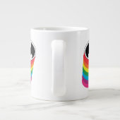 Batman Layered Rainbow Logo Grote Koffiekop (Achterkant)