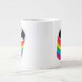 Batman Layered Rainbow Logo Grote Koffiekop (Voorkant)