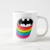 Batman Layered Rainbow Logo Grote Koffiekop (Rechts)
