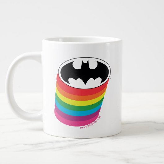 Batman Layered Rainbow Logo Grote Koffiekop (Links)