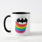 Batman Layered Rainbow Logo Mok (Links)