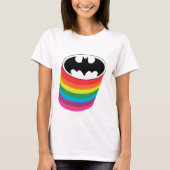 Batman Layered Rainbow Logo T-shirt (Voorkant)