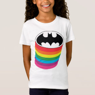 Batman Layered Rainbow Logo T-shirt