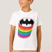 Batman Layered Rainbow Logo T-shirt (Voorkant)