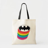 Batman Layered Rainbow Logo Tote Bag (Voorkant)