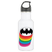 Batman Layered Rainbow Logo Waterfles (Voorkant)