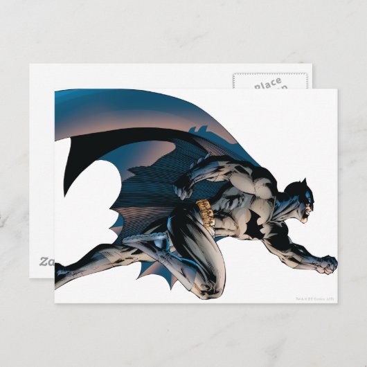Batman Leaping Side Uitzicht Briefkaart (Voorkant / Achterkant)