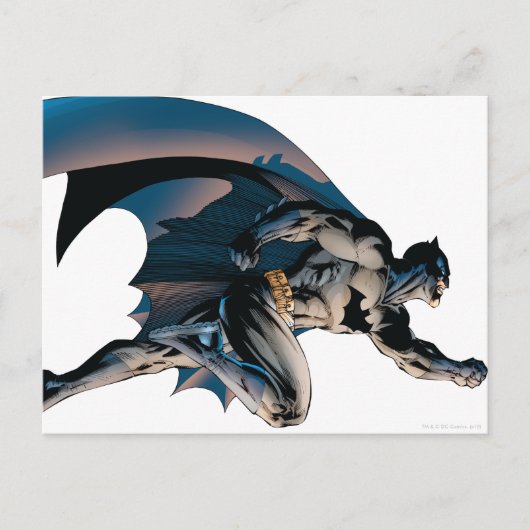 Batman Leaping Side Uitzicht Briefkaart (Voorkant)