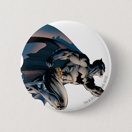 Batman Leaping Side Uitzicht Ronde Button 5,7 Cm (Voorkant)