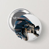 Batman Leaping Side Uitzicht Ronde Button 5,7 Cm (Voorkant /achterkant)
