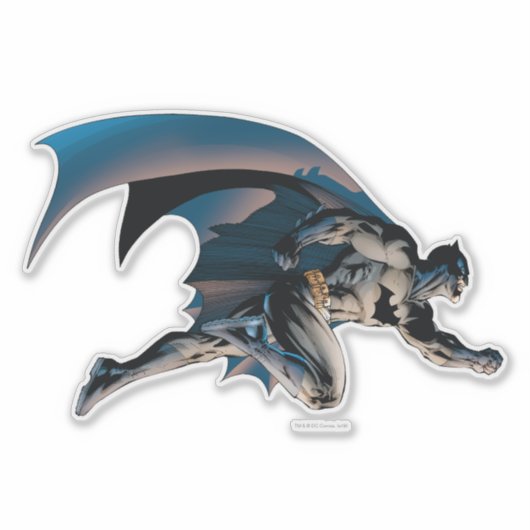Batman Leaping Side Uitzicht Sticker (Voorkant)