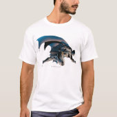 Batman Leaping Side Uitzicht T-shirt (Voorkant)
