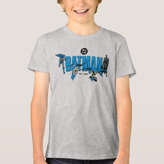 Batman Legenden Onsterfelijk Grafisch Tri-Blend Shirt (Voorkant)