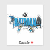 Batman-legenden voor altijd grafisch sticker (Vel)
