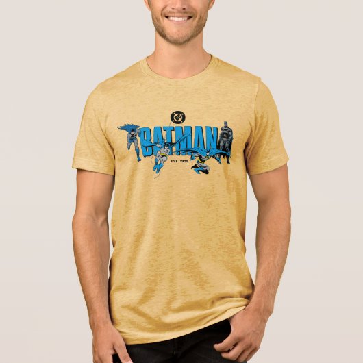 Batman-legenden voor altijd Grafisch Tri-Blend Shirt (Voorkant)