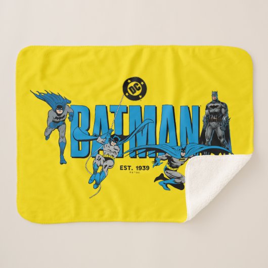 Batman Legends Forever Grafisch Sherpa Deken (Voorkant (horizontaal))