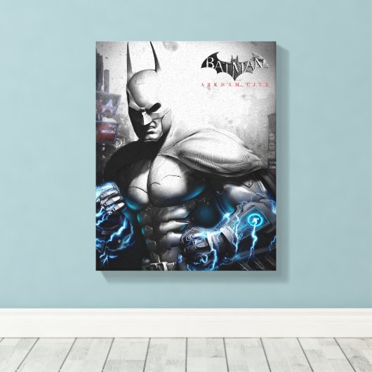 Batman - Lightning Canvas Afdruk (Insitu (Houten vloer))