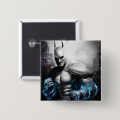 Batman - Lightning Vierkante Button 5,1 Cm (Voorkant /achterkant)