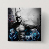 Batman - Lightning Vierkante Button 5,1 Cm (Voorkant)