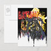 Batman Line Art Collage Briefkaart (Voorkant / Achterkant)