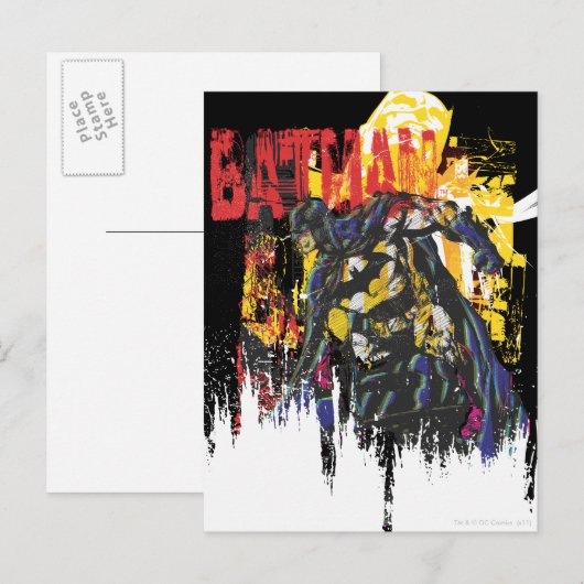 Batman Line Art Collage Briefkaart (Voorkant / Achterkant)