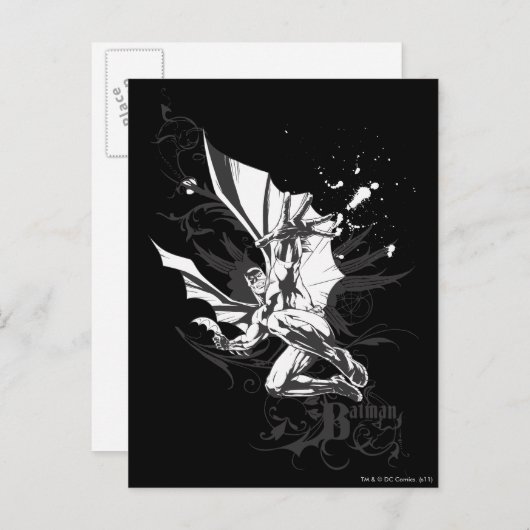 batman logo gedetailleerd briefkaart (Voorkant / Achterkant)