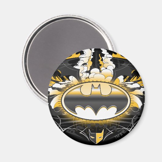 Batman Logo met auto's Magneet (Voorkant / Achterkant)