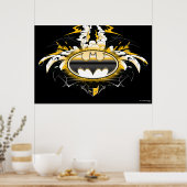 Batman Logo met auto's Poster (Keuken)