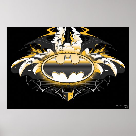 Batman Logo met auto's Poster (Voorkant)