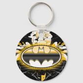Batman Logo met auto's Sleutelhanger (Voorkant)