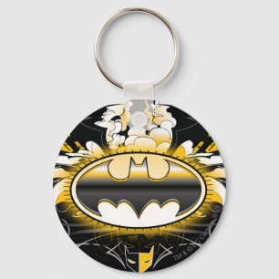 Batman Logo met auto's Sleutelhanger