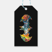 Batman Logo Neon/80s Graffiti Cadeaulabel (Voorkant)