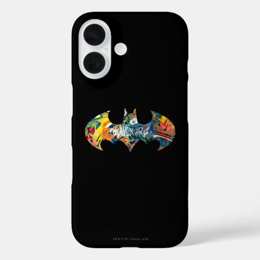 Batman Logo Neon/80s Graffiti Case-Mate iPhone Case (Achterkant)