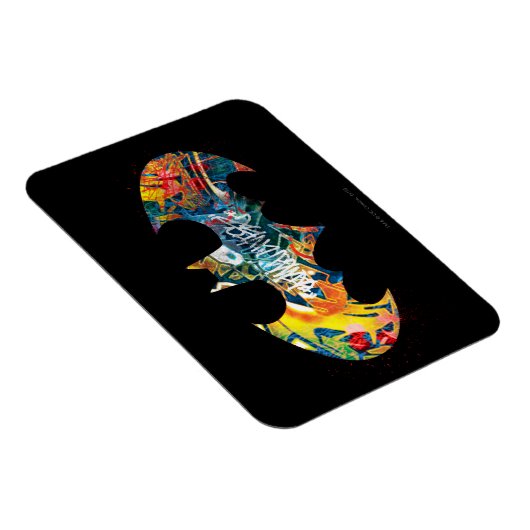 Batman Logo Neon/80s Graffiti Magneet (Rechterzijde)