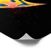 Batman Logo Neon 80's Graffiti Poster (Hoek)